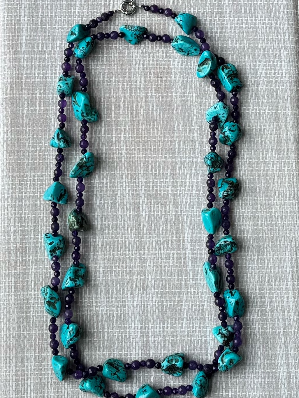 Nwot Tuckernuck Amethyst And Turquoise Necklace